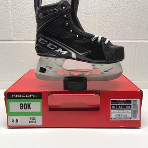 New CCM RibCor 90K Hockey Skates Size 5.5 Wide Width
