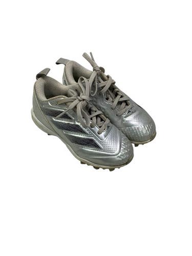 Used Adidas ADIZERO INSTINCT BB/SB Cleats Silver Youth 12.0 11347-S000253780