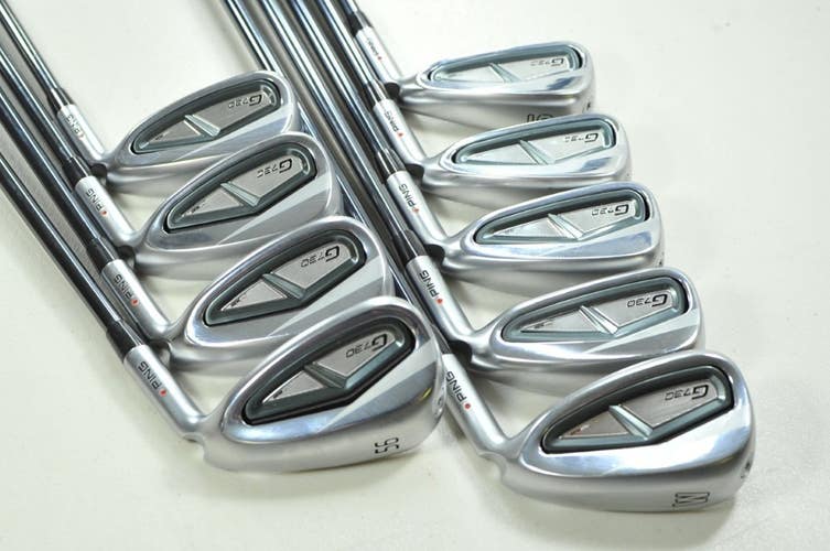Ping G730 5-W,UW,50*,56* Iron Set Stiff Flex Right Recoil Dart Graphite # 201475