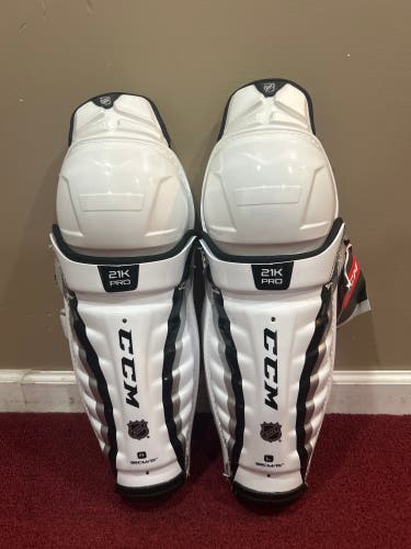 CCM 21K Pro 15" Pro Stock (New) Shin Pads Item#21KS