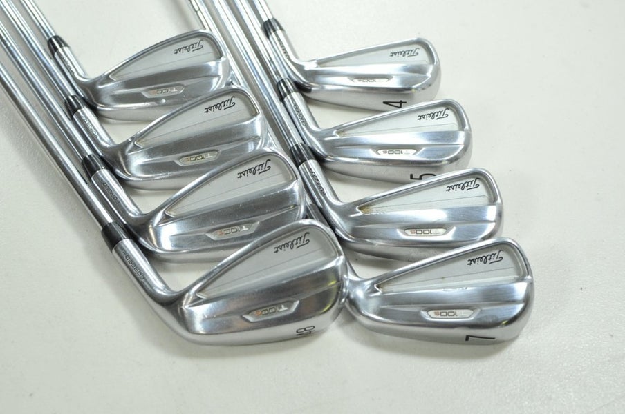 Titleist T100S 2021 4-PW,48* Iron Set Stiff Flex Right AMT Black Steel # 201296