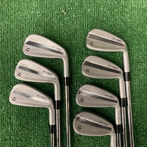Men's TaylorMade P790 Iron Set Right Handed Stiff Flex Steel Shaft (Used)