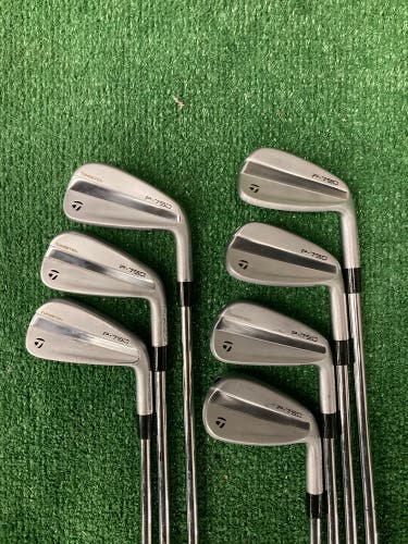 Men's TaylorMade P790 Iron Set Right Handed Stiff Flex Steel Shaft (Used)