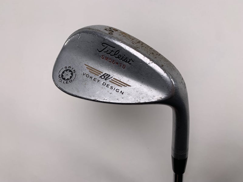 Titleist Vokey Spin Milled Sand Wedge SW 56* 10 Dynamic Gold Wedge Steel Mens RH