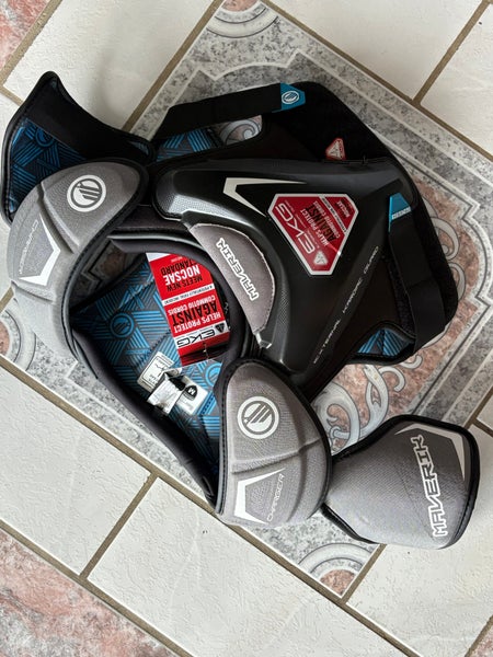 Medium Youth Maverik Charger Shoulder Pads (New) meets all NOCSAE standards