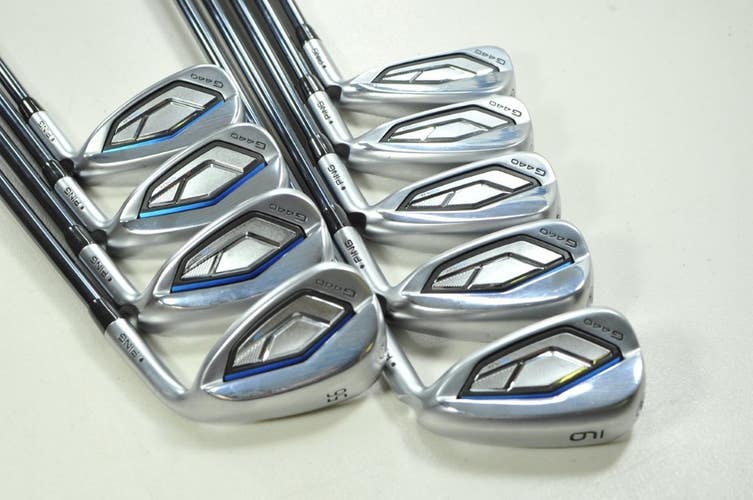 Ping G440 5-W,UW,52*,56* Iron Set Stiff Flex RH Recoil Dart F4 Graphite # 201478