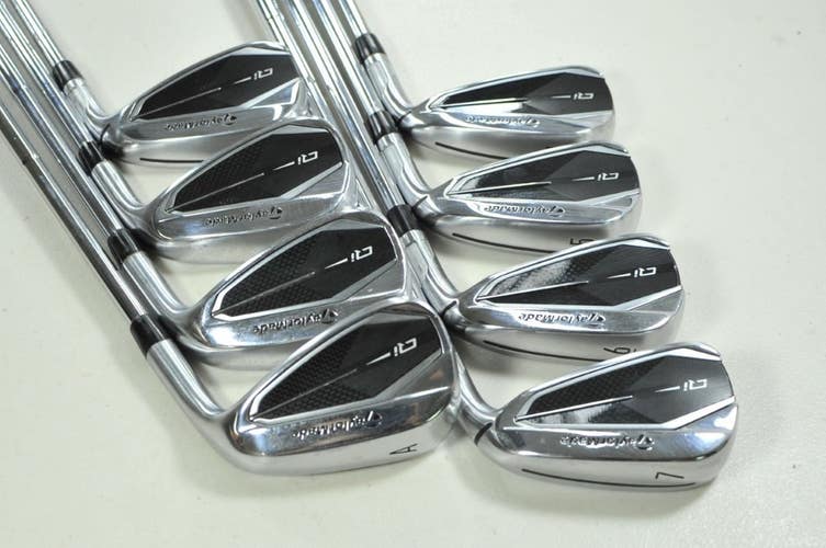 TaylorMade Qi 4-PW,AW Iron Set Stiff Flex Right DG MID S300 115 Steel # 201335