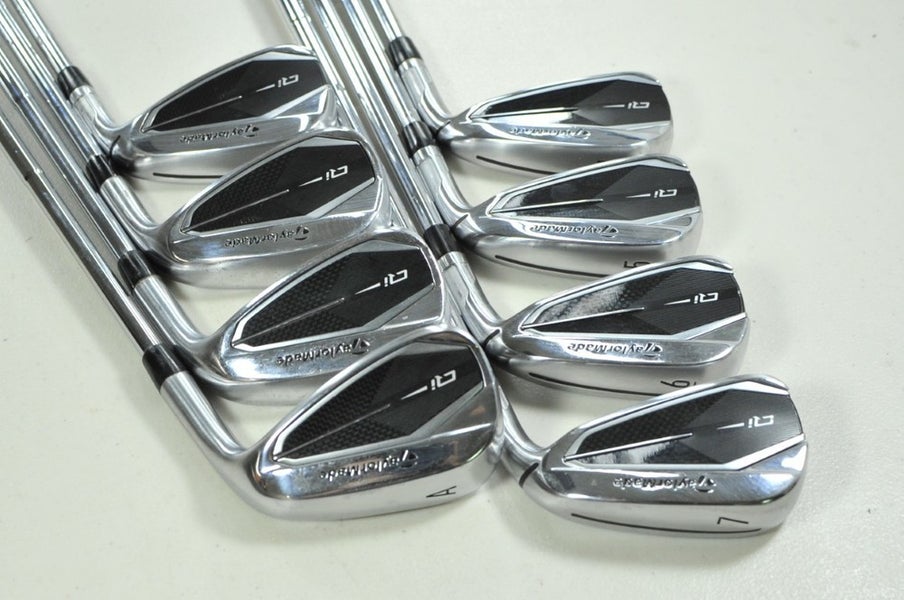 TaylorMade Qi 4-PW,AW Iron Set Stiff Flex Right DG MID S300 115 Steel # 201335