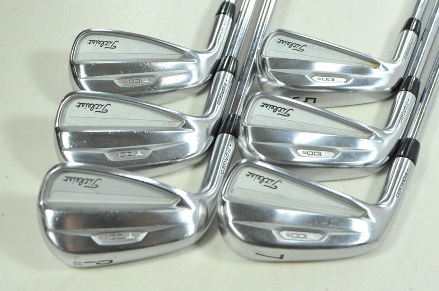 LEFT HANDED Titleist T100S 2021 5-PW Iron Set Stiff Project X LZ Steel #201454