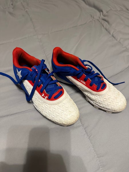 Kid's 4Y (Big Kids / Youth) Youth Under Armour Low Top Molded Cleats (Used)