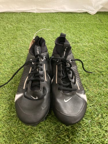 Black Men's Size M 9.5 (W 10.5) Adult Nike Vapor Edge Elite 360 2 Mid Top Cleats (Used)