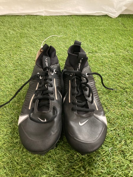 Black Men's Size M 9.5 (W 10.5) Adult Nike Vapor Edge Elite 360 2 Mid Top Cleats (Used)