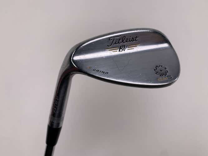 Titleist Vokey SM5 Tour Chrome Gap Wedge GW 52* 12 F-Grind Wedge Steel Mens LH