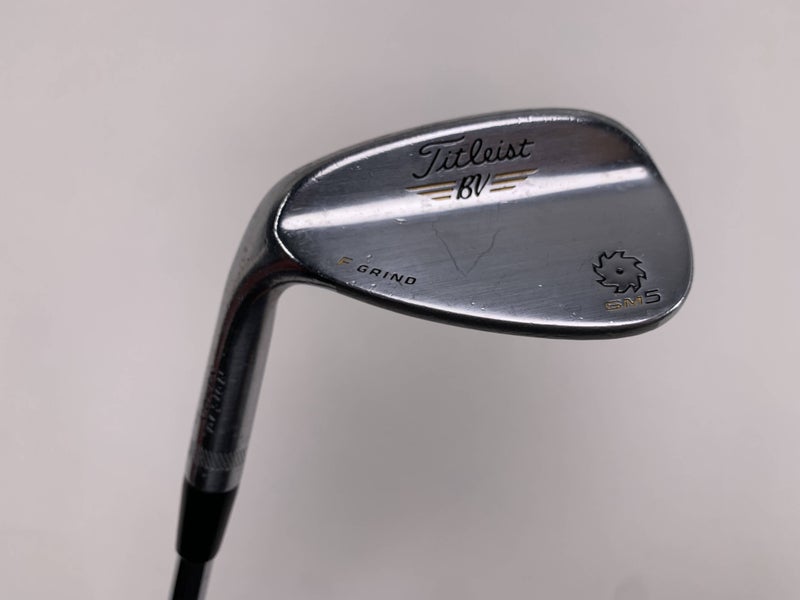 Titleist Vokey SM5 Tour Chrome Gap Wedge GW 52* 12 F-Grind Wedge Steel Mens LH