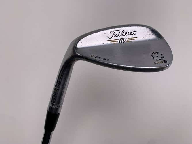 Titleist Vokey SM5 Tour Chrome Sand Wedge SW 56* 10 Bounce Wedge Steel Mens LH