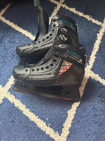 True True SVH Pro Two Piece Hockey Goalie Skates 7 (Used)