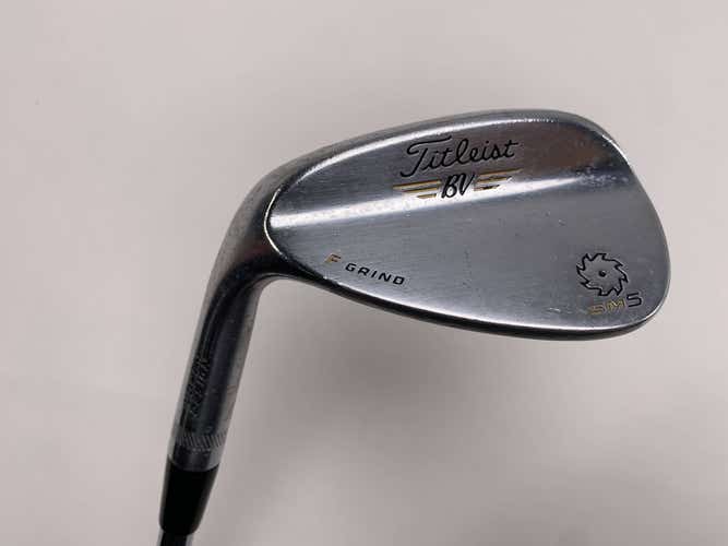 Titleist Vokey SM5 Tour Chrome Gap Wedge GW 52* 12 F-Grind Wedge Steel Mens LH