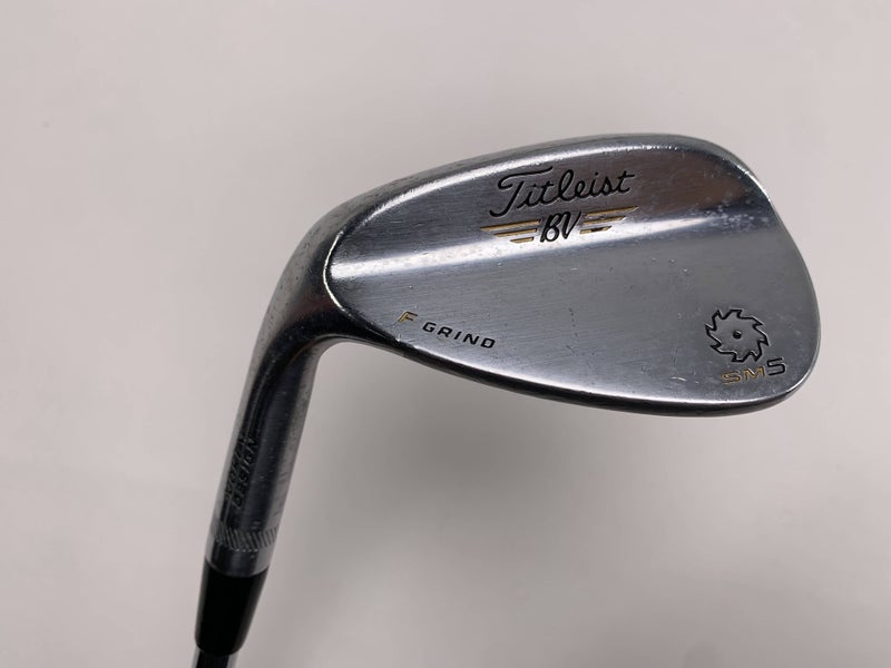 Titleist Vokey SM5 Tour Chrome Gap Wedge GW 52* 12 F-Grind Wedge Steel Mens LH