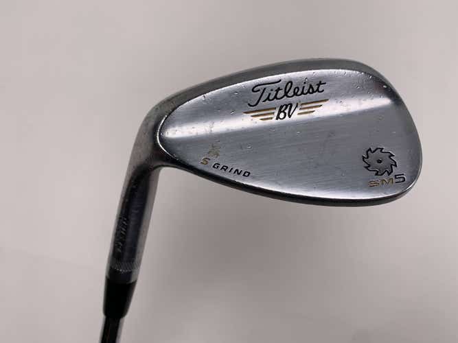 Titleist Vokey SM5 Tour Chrome Sand Wedge SW 56* 10 Bounce Wedge Steel Mens LH