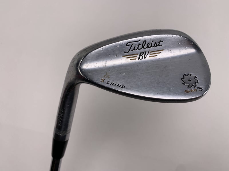 Titleist Vokey SM5 Tour Chrome Sand Wedge SW 56* 10 Bounce Wedge Steel Mens LH