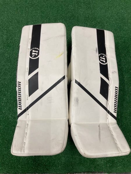 White 21" Youth Warrior Ritual G5 Goalie Leg Pads (Used)