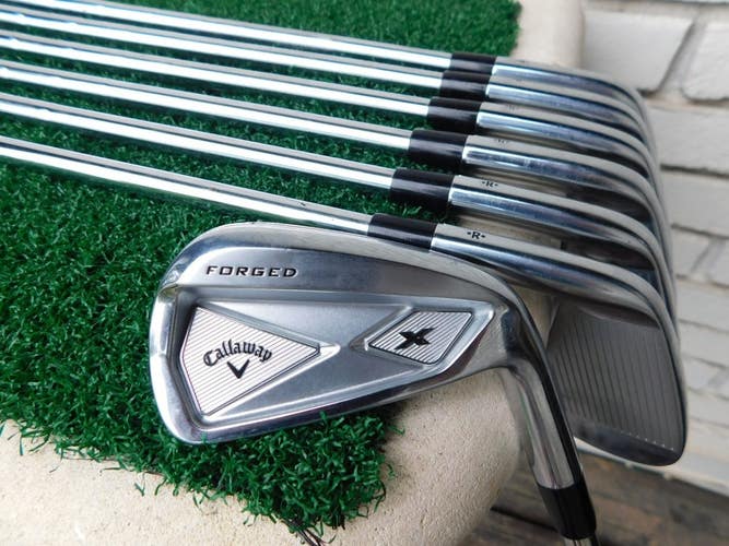 Tour Player's Callaway X Forged (4i-PW) Iron Set w/ KBS TOUR X-Stiff Shafts