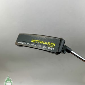 Used Right Handed Bettinardi BB1 Black 34" Milled Putter Steel Golf Club