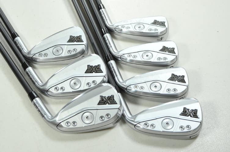 PXG Gen6 0311 XP Double Chrome 4-W Iron Set Stiff Flex RH MMT Graphite # 201115