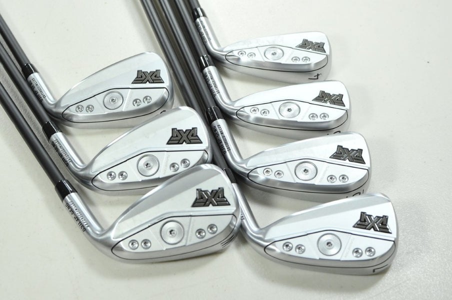 PXG Gen6 0311 XP Double Chrome 4-W Iron Set Stiff Flex RH MMT Graphite # 201115