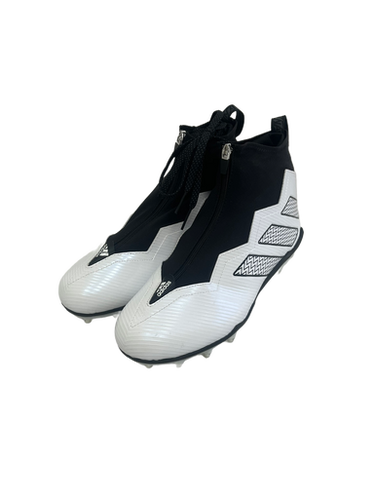 Used Adidas NASTY 2.0 Adult FB Cleats White And Black Senior 12 11692-S000140131