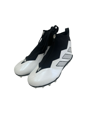 Used Adidas NASTY 2.0 Adult FB Cleats White And Black Senior 12 11692-S000140131