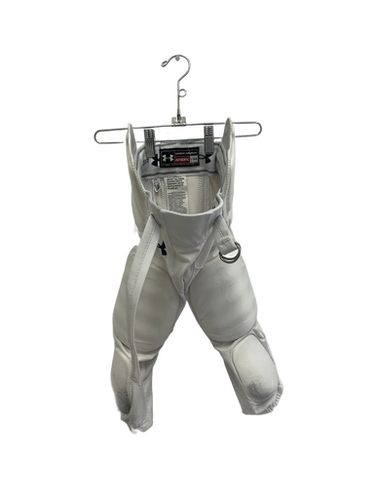 Used Under Armour Youth FB Integrated Pants White SM 11692-S000140128