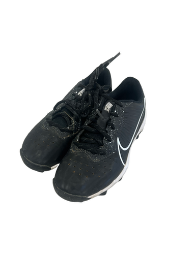 Used Nike ALPHA HUARACHE BB/SB Cleats Black Junior 01.5 11692-S000140147