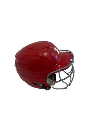 Used Under Armour RAC010 Batting Helmet w/Mask Red One Size 11692-S000140168
