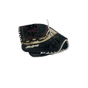 Used Mizuno FINCH LH Throw Fastpitch Gloves Black And Purple 11" 11692-S000140177