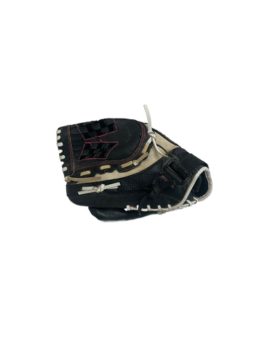 Used Mizuno FINCH LH Throw Fastpitch Gloves Black And Purple 11" 11692-S000140177