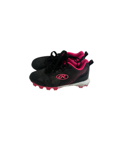 Used Rawlings BB CLEATS BB/SB Cleats Black Youth 11.0 11692-S000140197