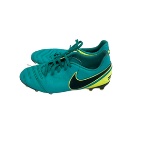 Used Nike TIEMPO Soccer Cleats Teal Junior 05 11692-S000140205