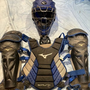 Blue Intermediate Mizuno Samurai Catcher's Set (Used)