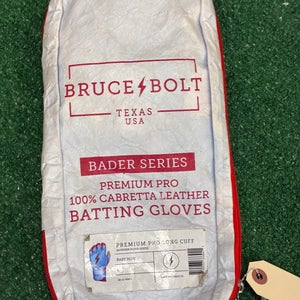 Blue Large Bruce Bolt Batting Gloves (Used)