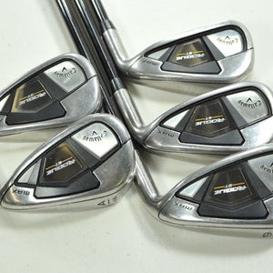 Callaway Rogue ST MAX 7-PW,AW Iron Set Senior Flex RH Vista Pro Graphite #201388
