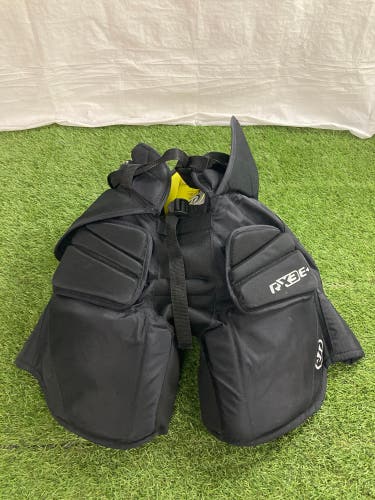 Black Intermediate Medium Warrior Ritual x3 E+ Hockey Goalie Pants (Used)