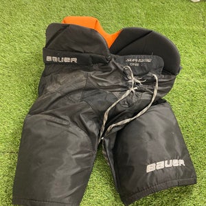 Black Senior Medium Bauer One95 Hockey Pants (Used)