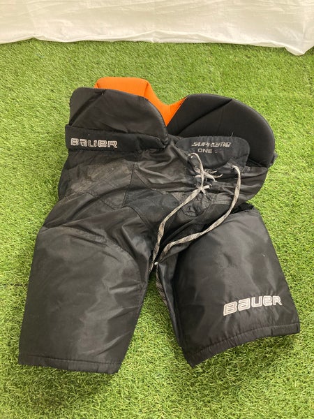 Black Senior Medium Bauer One95 Hockey Pants (Used)