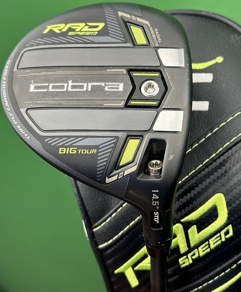 Cobra Radspeed Big Tour Fairway 3-Wood 14.5* Extra Stiff HZRDUS Smoke Yellow 6.5