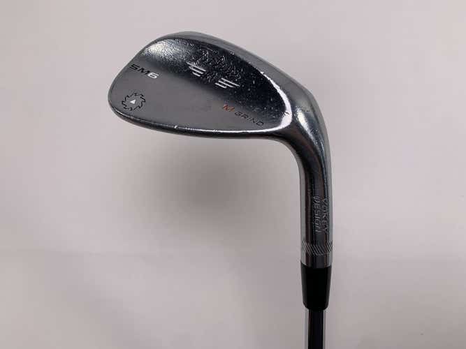 Titleist Vokey SM6 Tour Chrome Sand Wedge SW 54* 8 Bounce Wedge Steel Mens RH