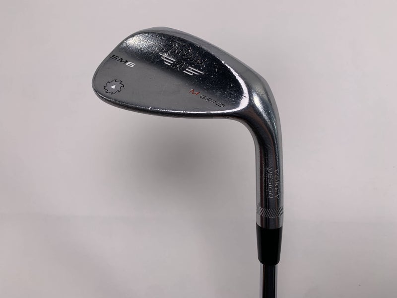 Titleist Vokey SM6 Tour Chrome Sand Wedge SW 54* 8 Bounce Wedge Steel Mens RH