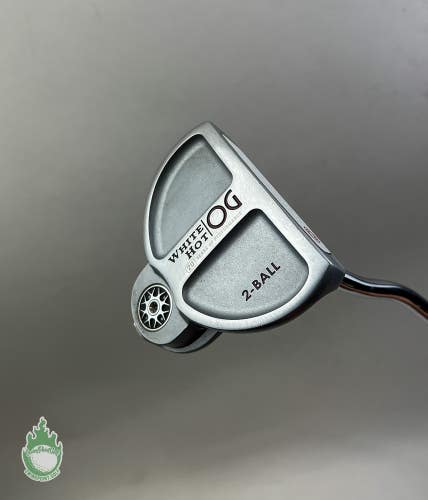Used RH Odyssey White Hot OG 2-Ball 34" Putter Stroke Lab Shaft Golf Club