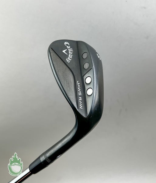 Used RH Callaway Jaws Raw Black Z Grind Wedge 60*-08 115g Wedge Steel Golf Club