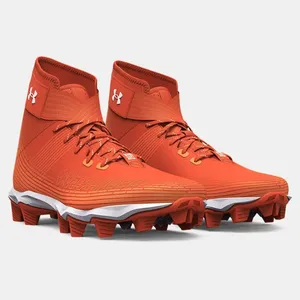 Under Armour Boys' UA Highlight Franchise Football Cleats 3023724-800 Orange NEW